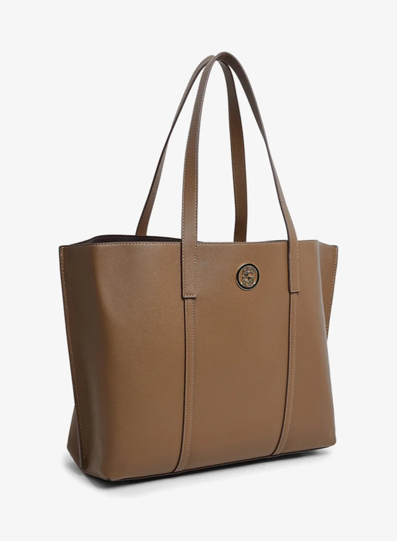 BCBG Brown Logo Detail Shoulder Bag for Women | Best Price UAE